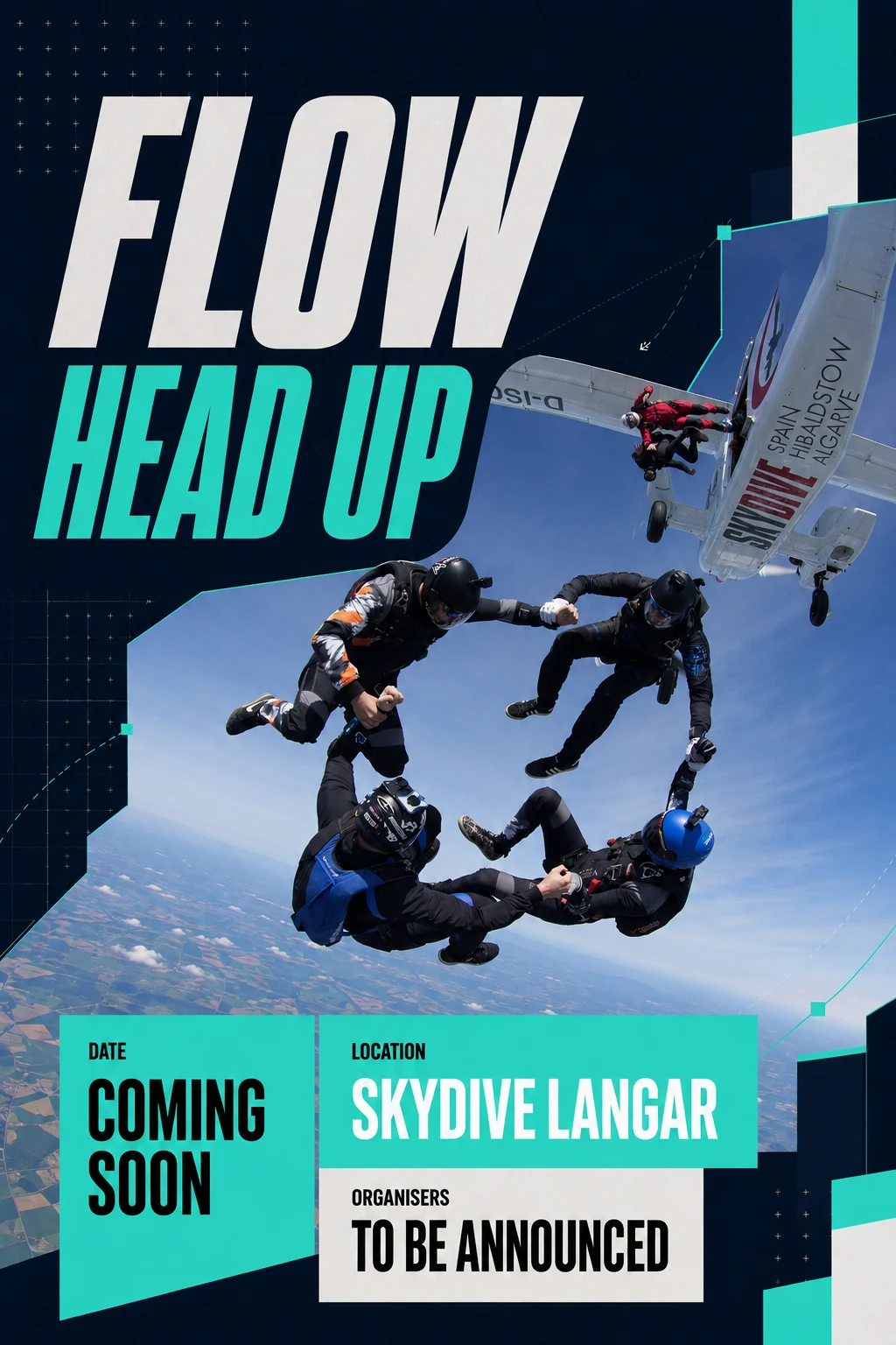 FLOW HU vertical coaching event in cyan